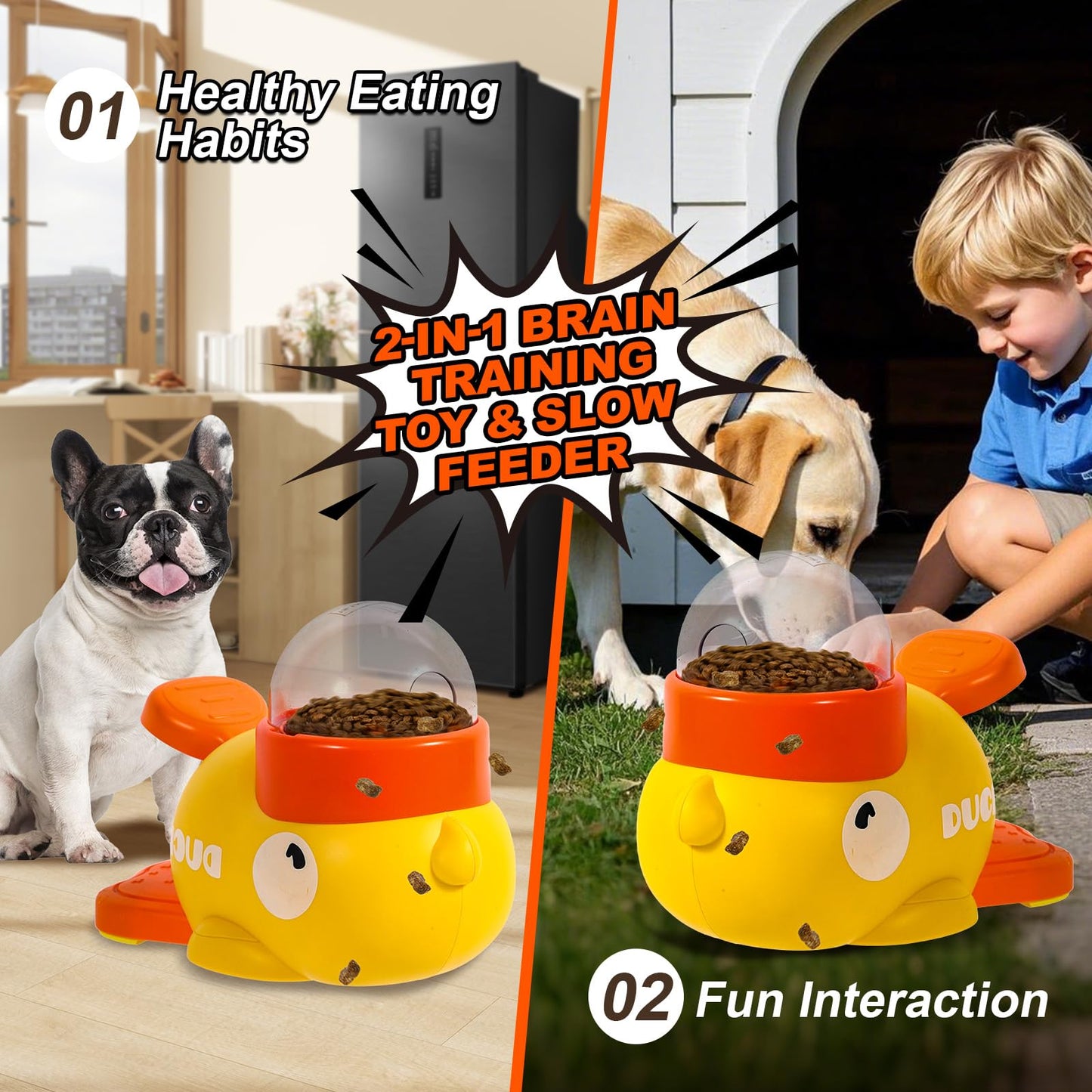 Duck Dog Feeder Toy
